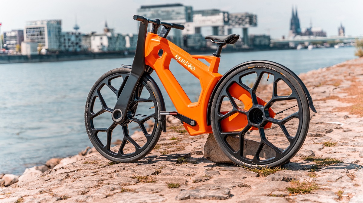 igus推出全球首款回收塑料製成的都會自行車，免維護又好照顧。照片來源／igus GmbH