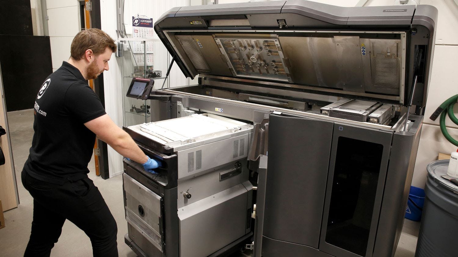 Van Raam currently owns one advanced HP 3D printer, but they are considering buying a second one. - Photos Hans Prinsen