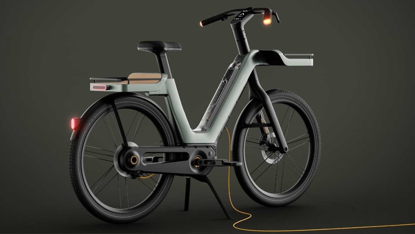 The batteries of the Magic Bike are fully integrated into the down tube. Decathlon has opted for a technology with three independent modules and the charger is also located in the down tube. - Photo Decathlon