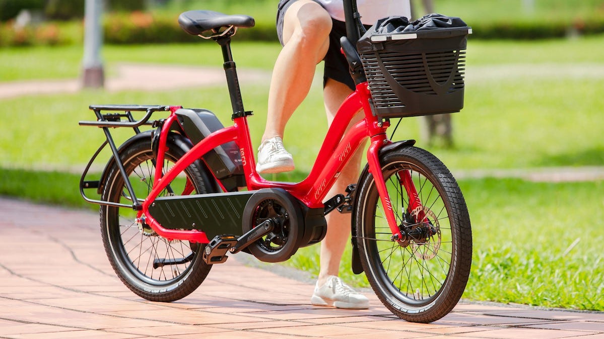 Tern says the NBD has the lowest, longest step-through opening of any premium e-bike. – Photo Tern