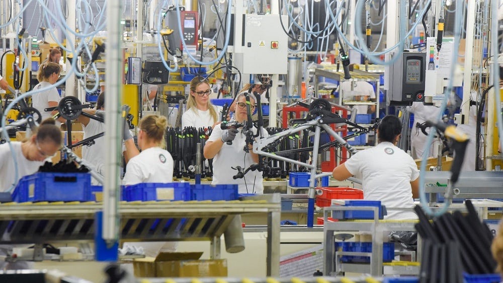 Bicycle production at RTE’s facility in Portugal. – Photo Portugal Bike Value