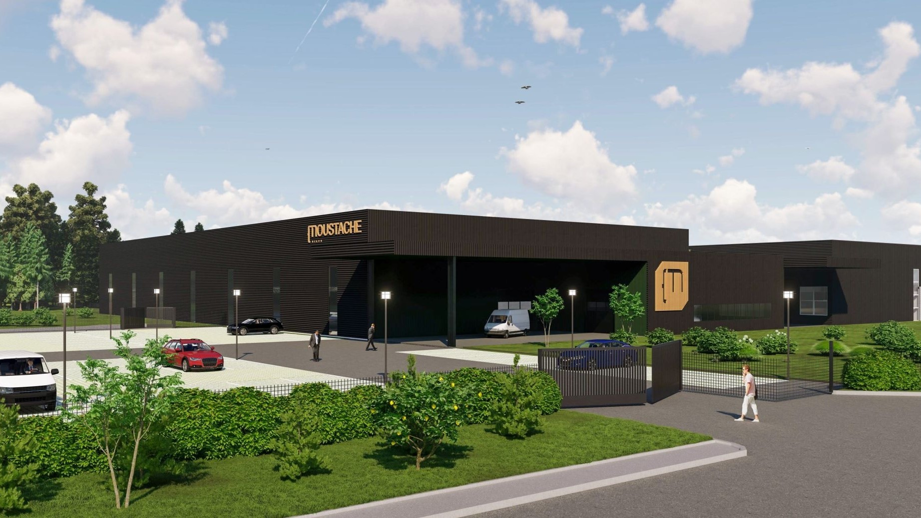 Moustache Bikes附屬建築佔地面積達3,200平方米。照片來源／Moustache Bikes