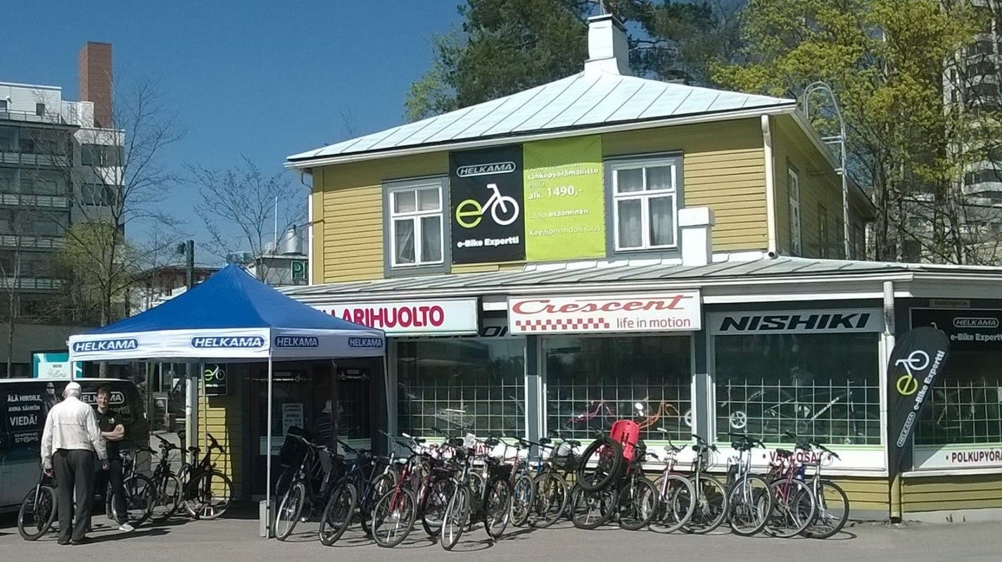 The e-bike now represents more than 45% of Finland's bicycle market. - Photo Järvenpään Fillarihuolto