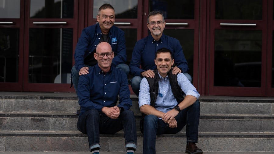 New leadership quartet: Clockwise from top left: Jon Fernández, Gonzalo García de Salazar, Nick Howe and Cary Tatro. – Photo Orbea