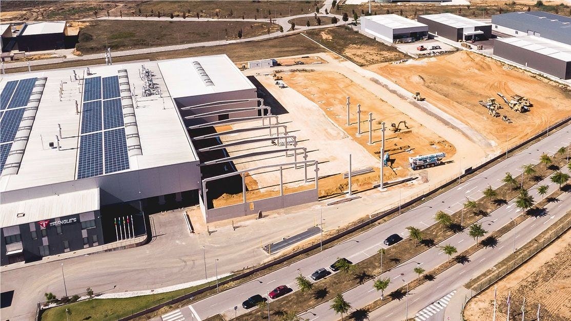 The new Triangles facilities will be built next to the existing factory. – Photo Triangles Cycling Equipments