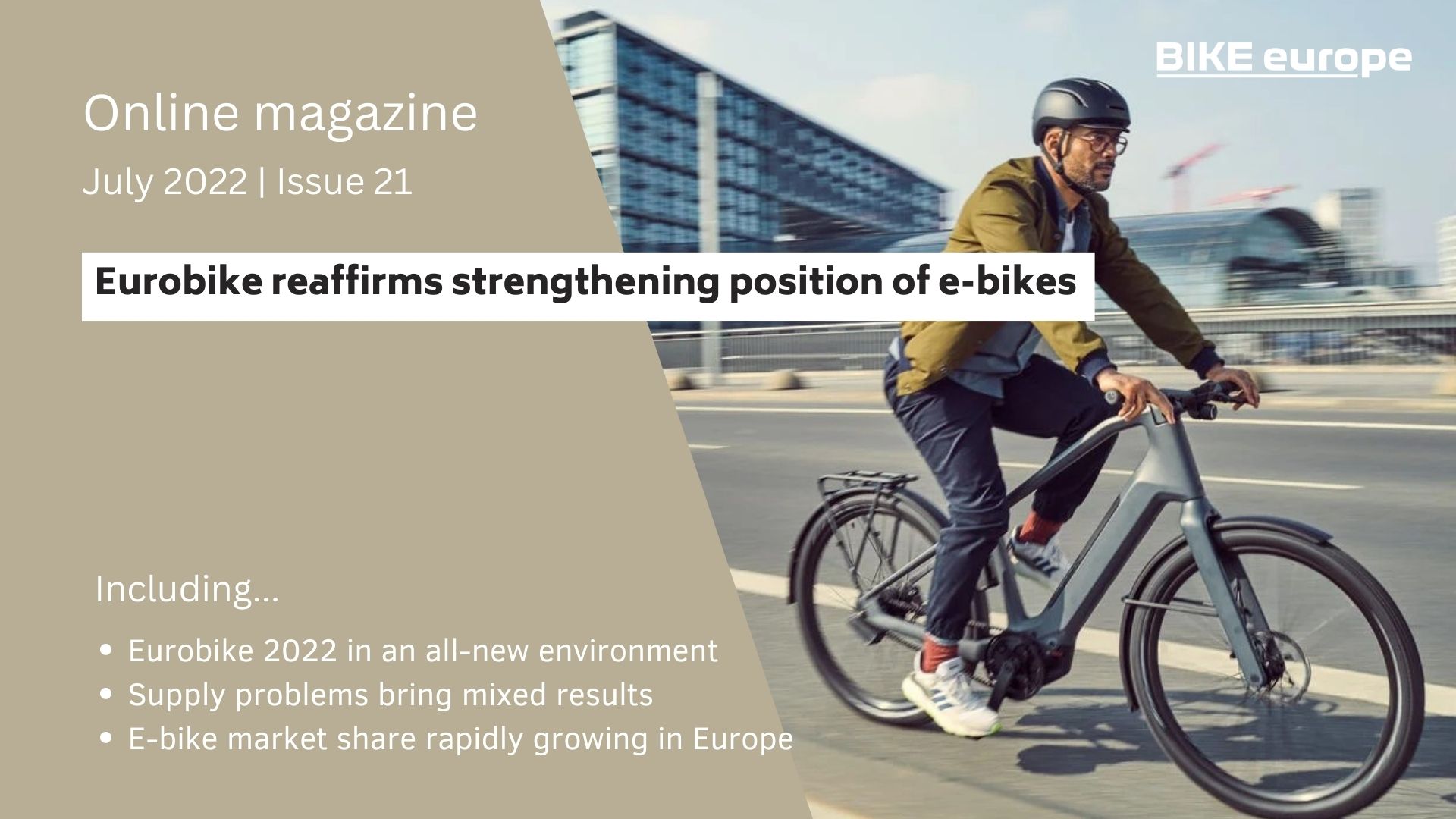 Online Magazine Eurobike reaffirms strengthening position of e-bikes