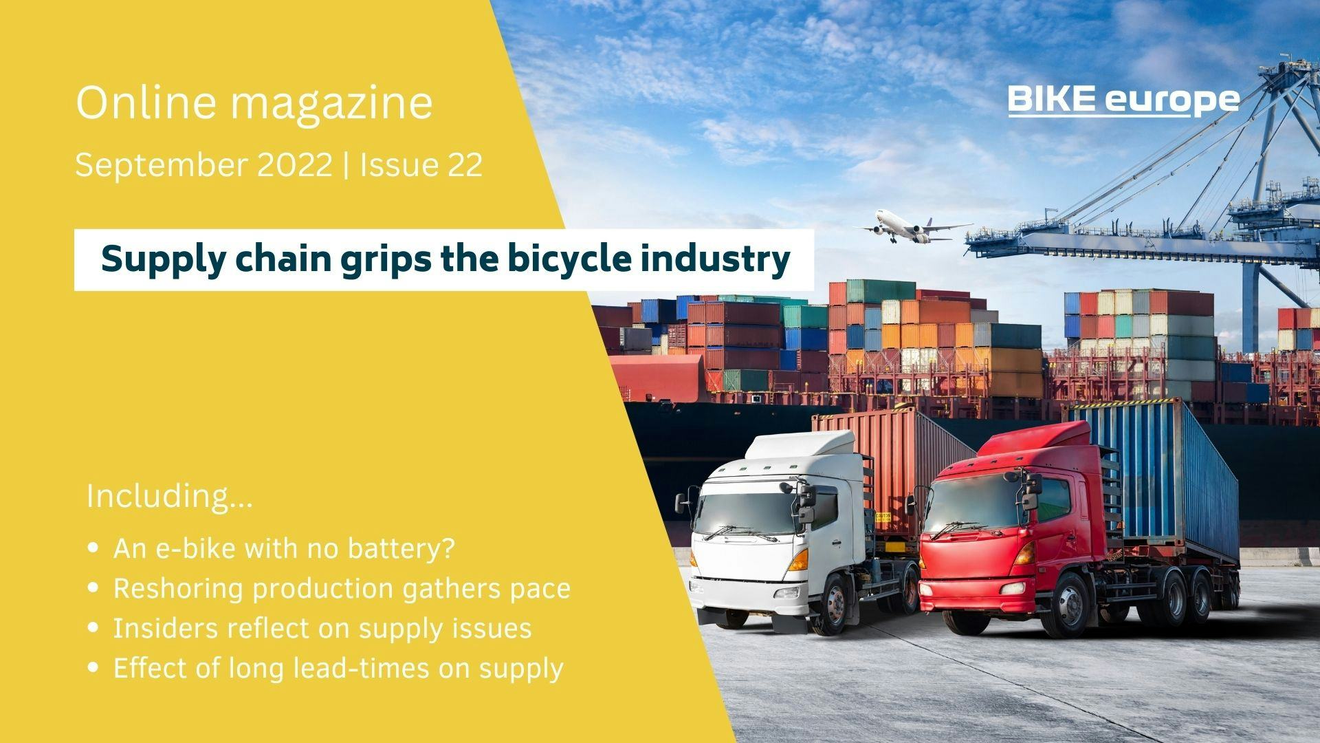 Online Magazine: Supply chain grips the bicycle industry
