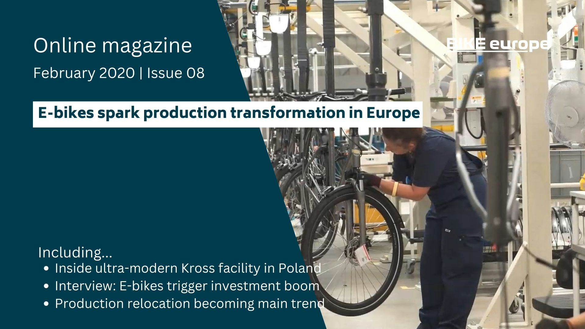 Online magazine: E-bikes spark production transformation in Europe
