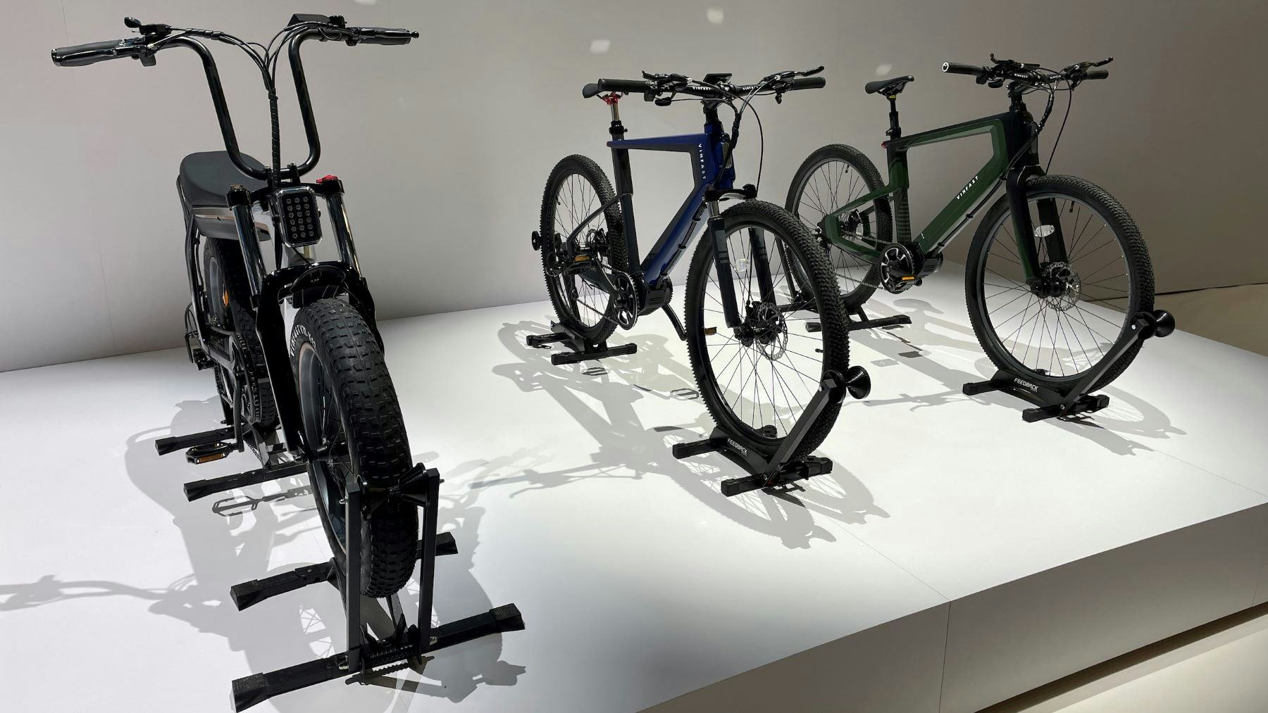 參展CES的亞洲廠商數量逐漸增加,包含展出一系列概念電動自行車的越南汽車製造商Vinfast。照片來源/Michel de Chavanon