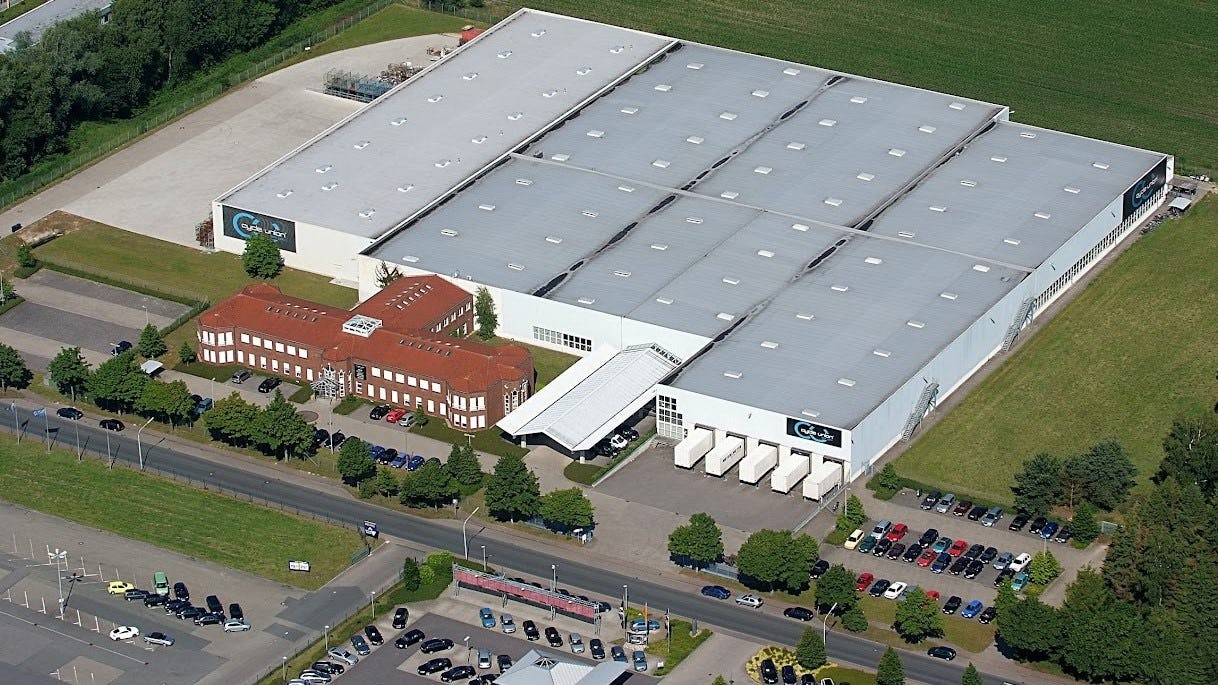 The insolvency includes both Prophete GmbH & Co. KG in Rheda-Wiedenbrück and Cycle Union GmbH (see aerial photo) in Oldenburg, both in Germany. – Photo Cycle Union