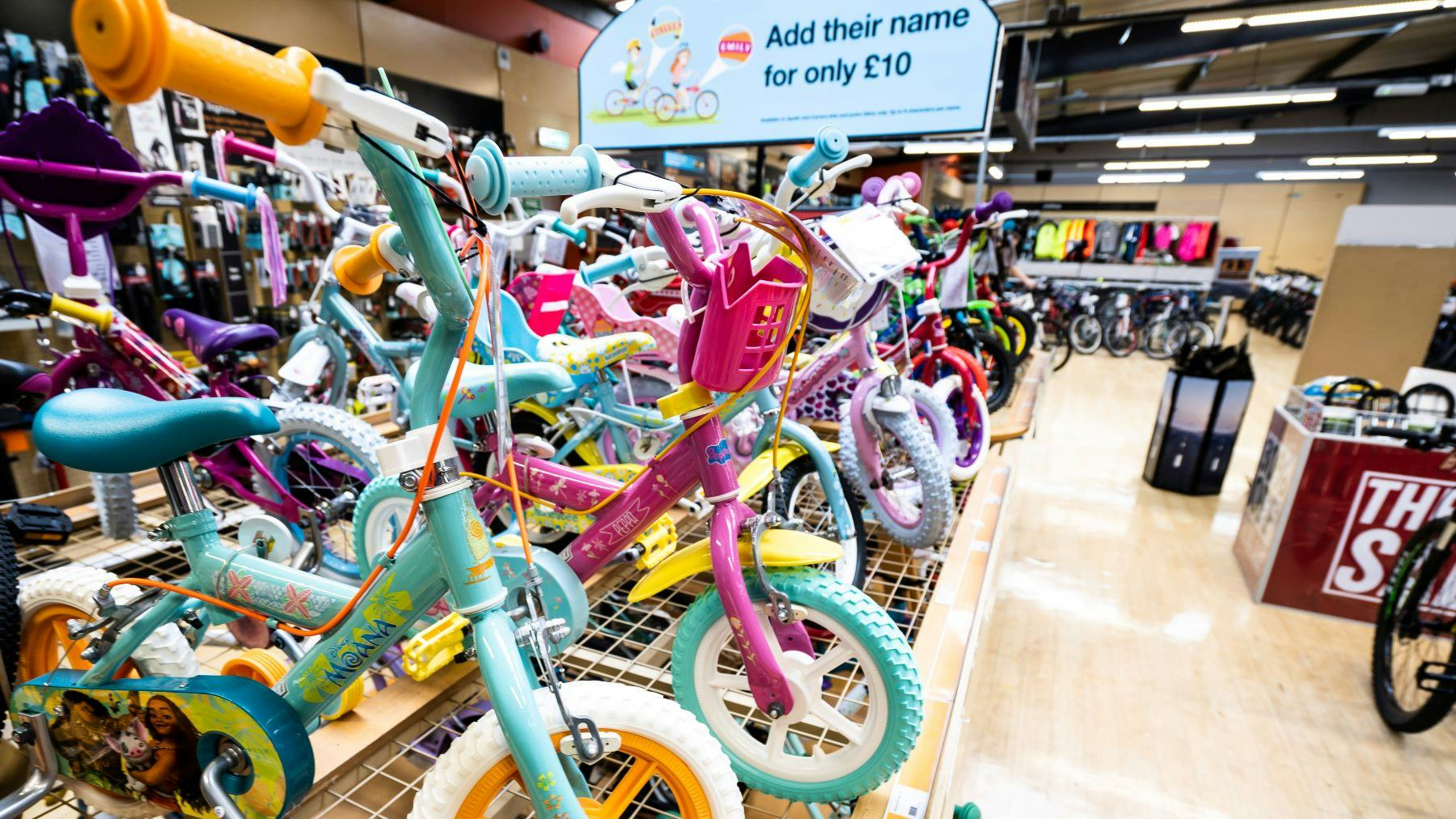 Despite an overall “softer than expected” performance in the cycling division, Halfords saw a seasonal rise in kids bikes in Q3 – Photo Shutterstock