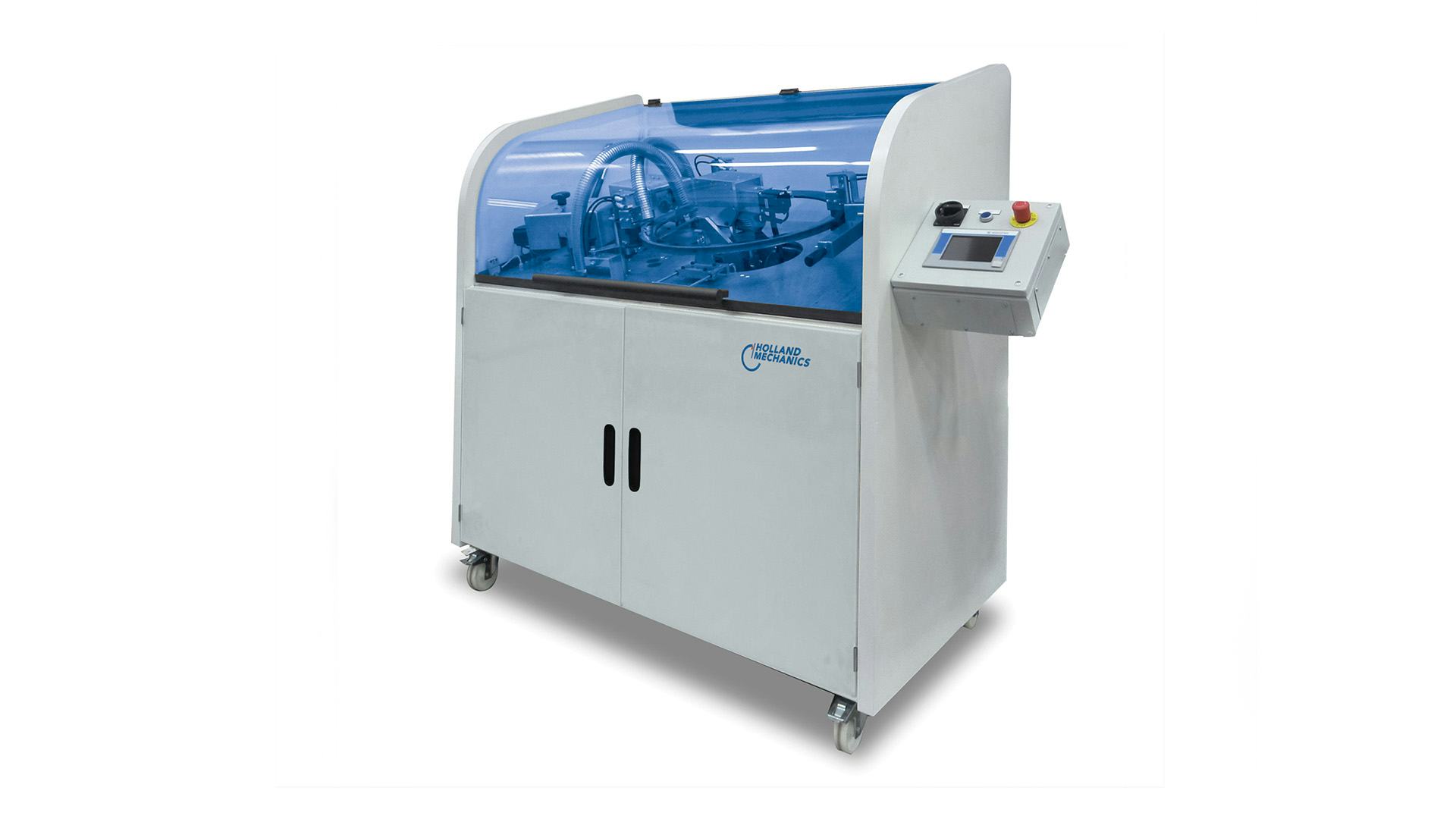 What makes the machine special is its ability of drilling at any angle, the outer holes can be drilled in an Axial offset and the inner holes can be drilled both Axial and Radial with offset.