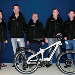 The Panasonic team with 2nd from the right Peter Obermeier.