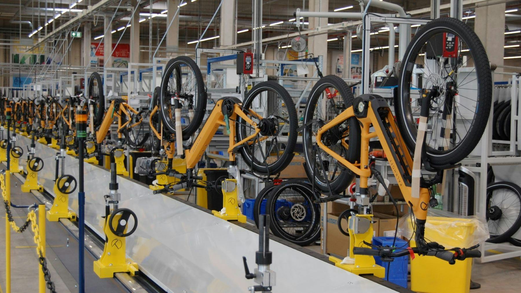 In 2022 Pon celebrated the opening of a new Kalkhoff factory in Germany. – Photo Bike Europe