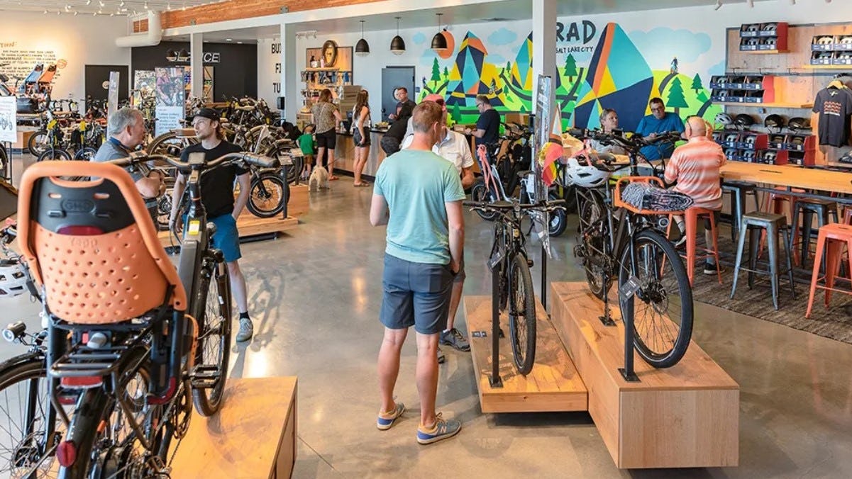 E-bike sales continue to grow steadily in the US and now account for 19% of the total bike market value.  – Photo Rad Power Bikes