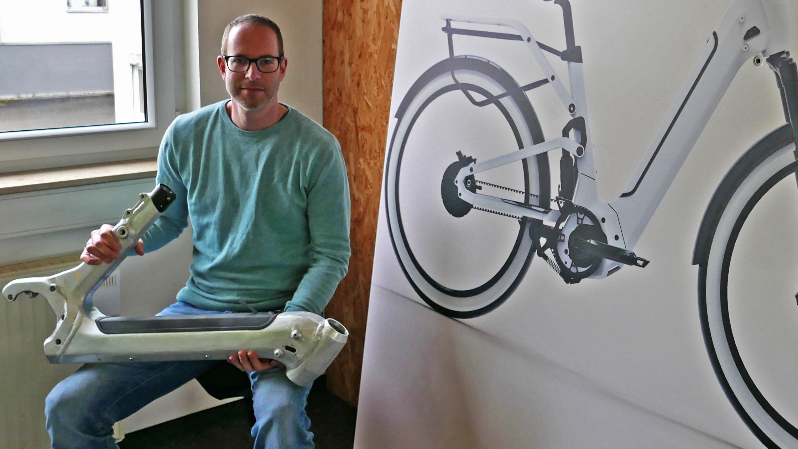 設計工程部主管Tiberius Winkler在兩年前加入WM Trading/ Velobyrd時的第一項計畫名為「Shogun」。照片來源／Jo Beckendorff