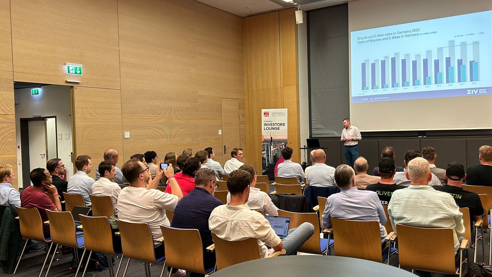 The second edition of the Eurobike Investors Lounge attracted some 70 participants – Photo Kindermann Value Creation.