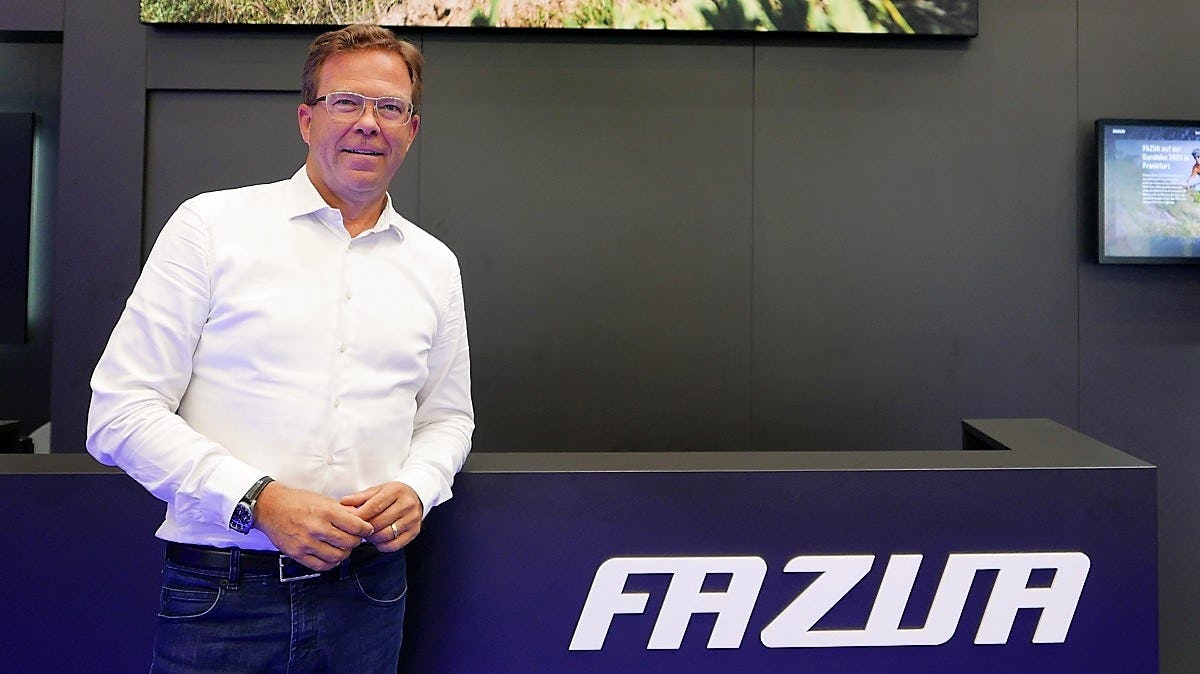 Porsche eBike Performance執行長Dr. Jan Becker於Eurobike上表示:「我對於自行車行業開發產品的速度感到佩服。」照片來源/Jo Beckendorff