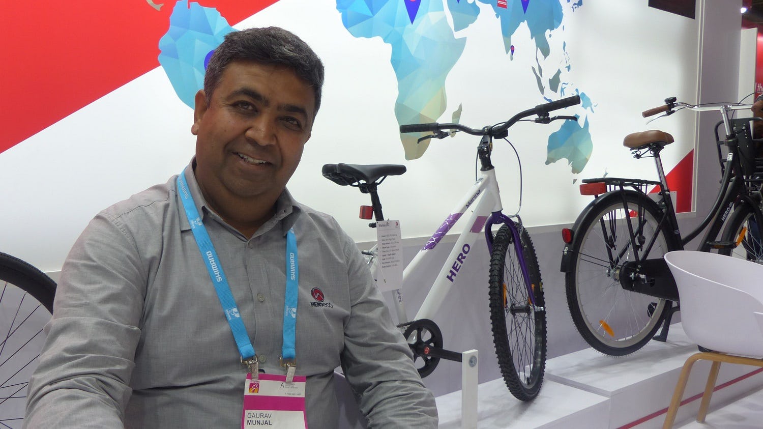 “We are still very confident, but the inventory situation has to stabilise first,” said Gaurav Munjal at Eurobike 2023. – Photo Bike Europe