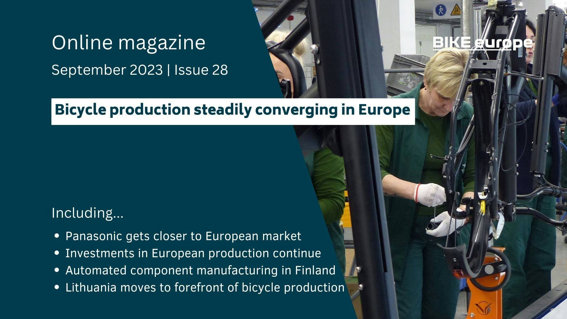 Bicycle production steadily converging in Europe