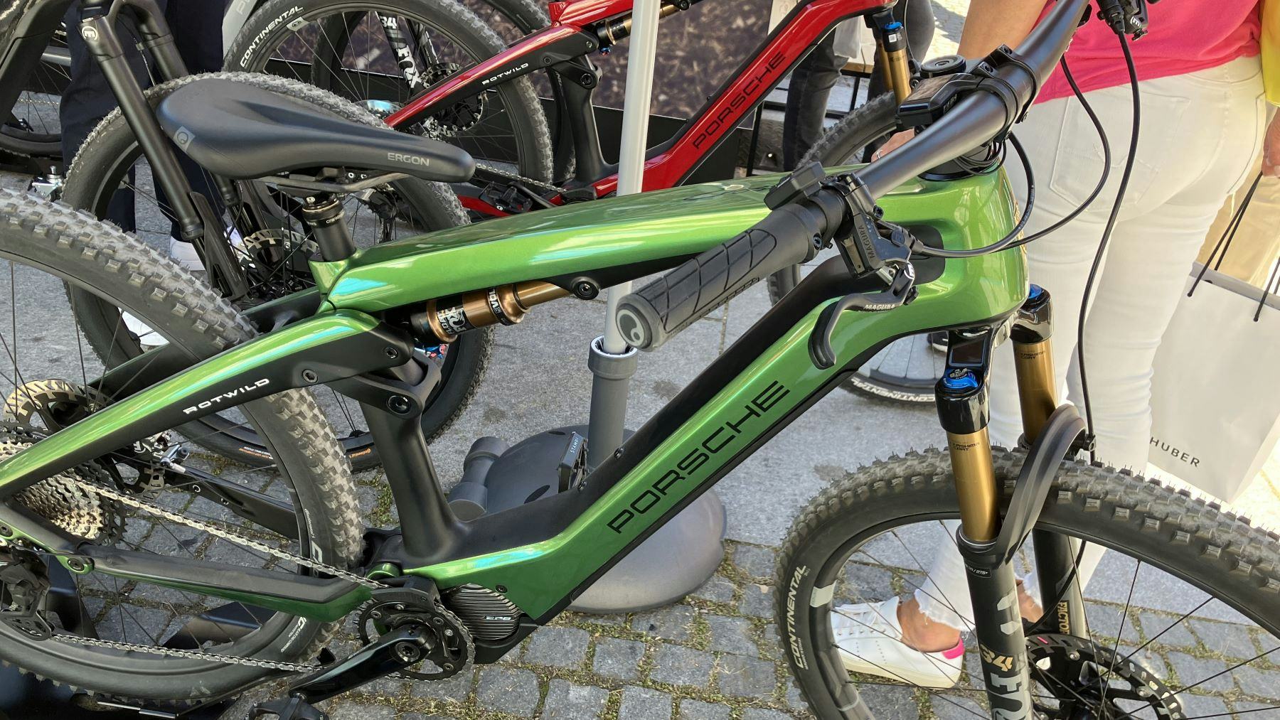 Porsche e-bikes on display at IAA Mobility this month, but the company now announces it will be focusing on the core business of the development and production of e-bike drive systems. – Photo Bike Europe
