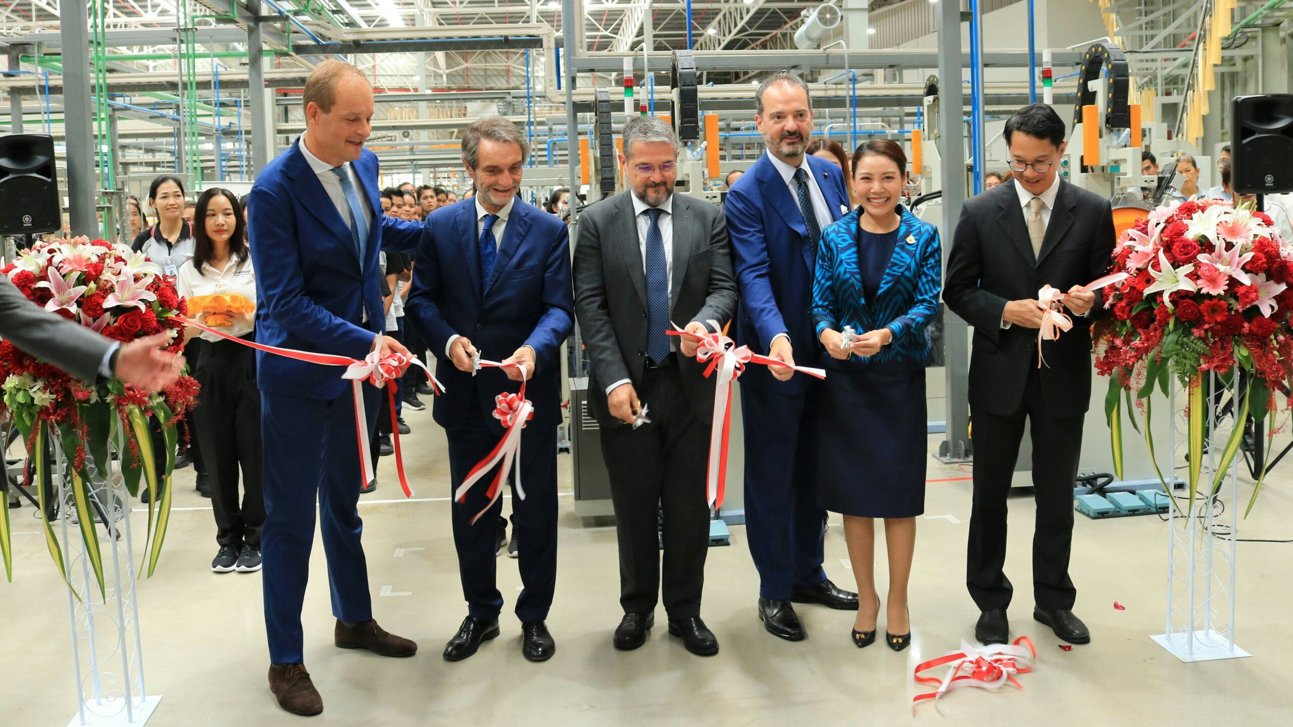 Senior representations from the Thai and Italian industry attended the inauguration of the new facility in early October. – Photos Vittoria