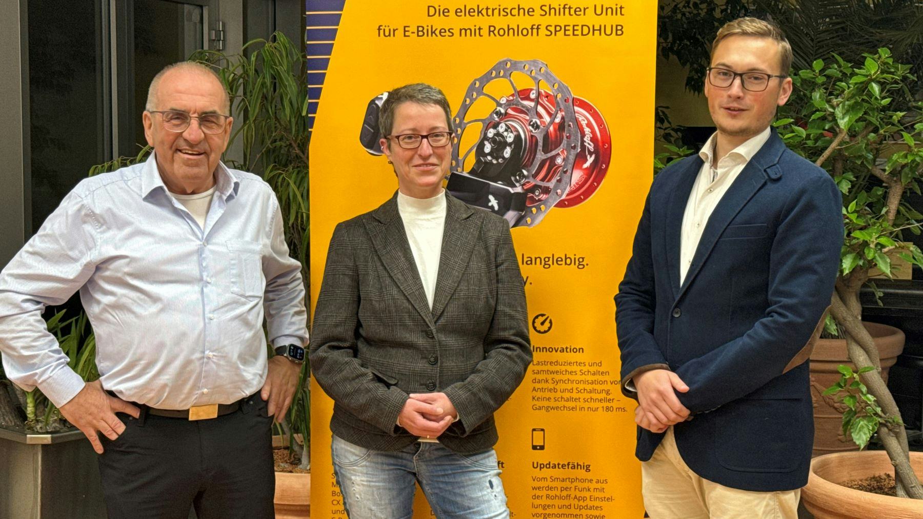 The New Supervisory Board at Rohloff AG (from left to right): Ernst Brust, Katja Lubitz and Constantin Ziehe. – Photo Rohloff