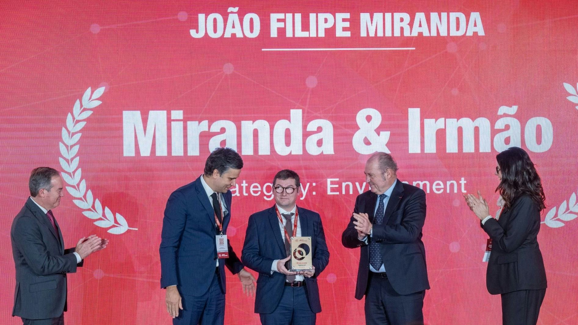 “It's amazing to see our efforts in developing sustainable practices getting noticed by such a prestigious award,” said Miranda Bike Parts Chief Marketing and Sustainability manager João Filipe Miranda. – Photo Generali