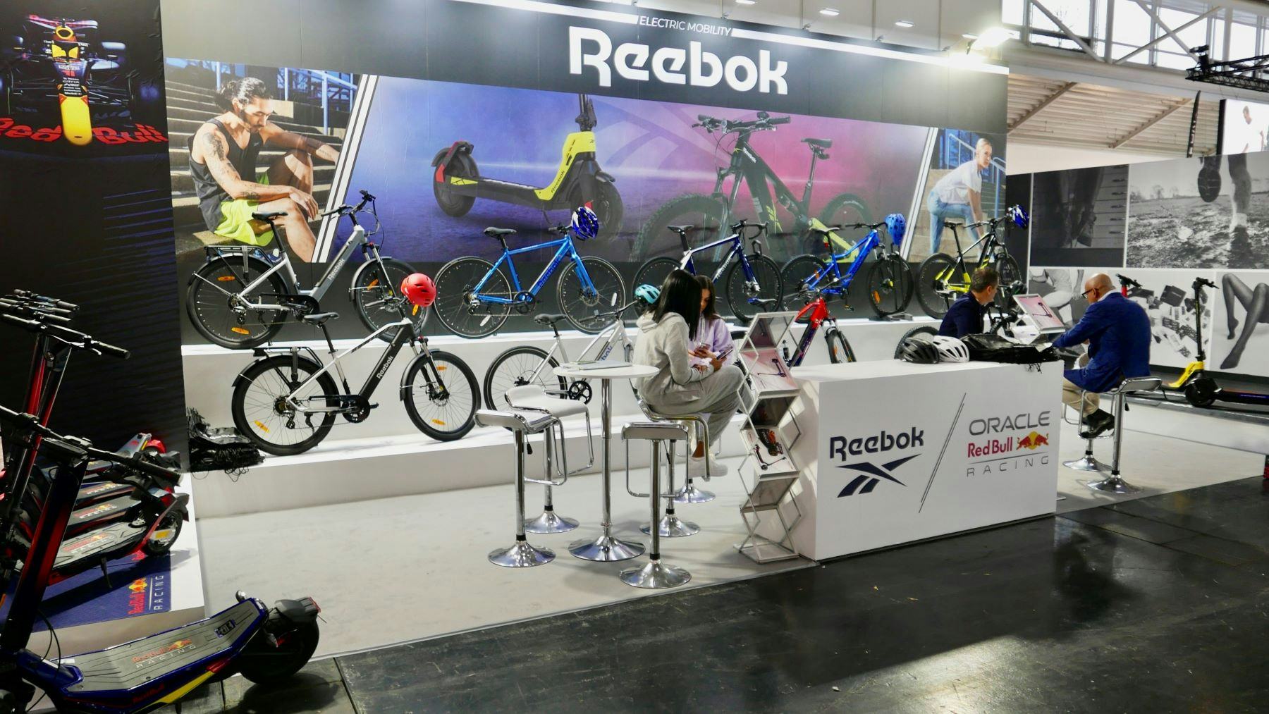 Reebok E-Mobility celebrated its official launch at Ispo Munich with its booth premiere. – Photo Jo Beckendorff
