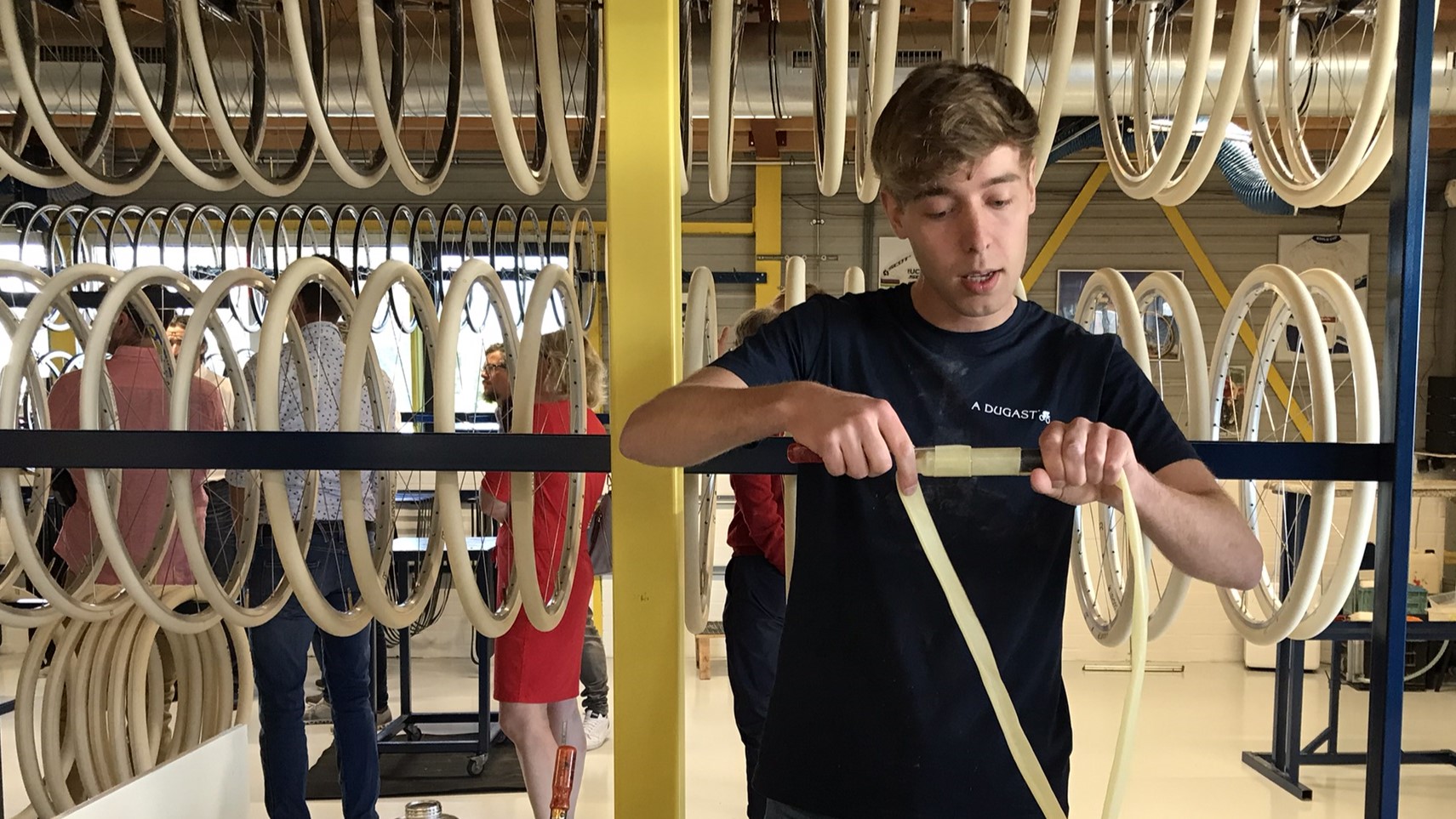 The current factory of A. Dugast tyres was only opened in June 2022 as an integrated part of the north Europe headquarters of Vittoria. – Photo Bike Europe