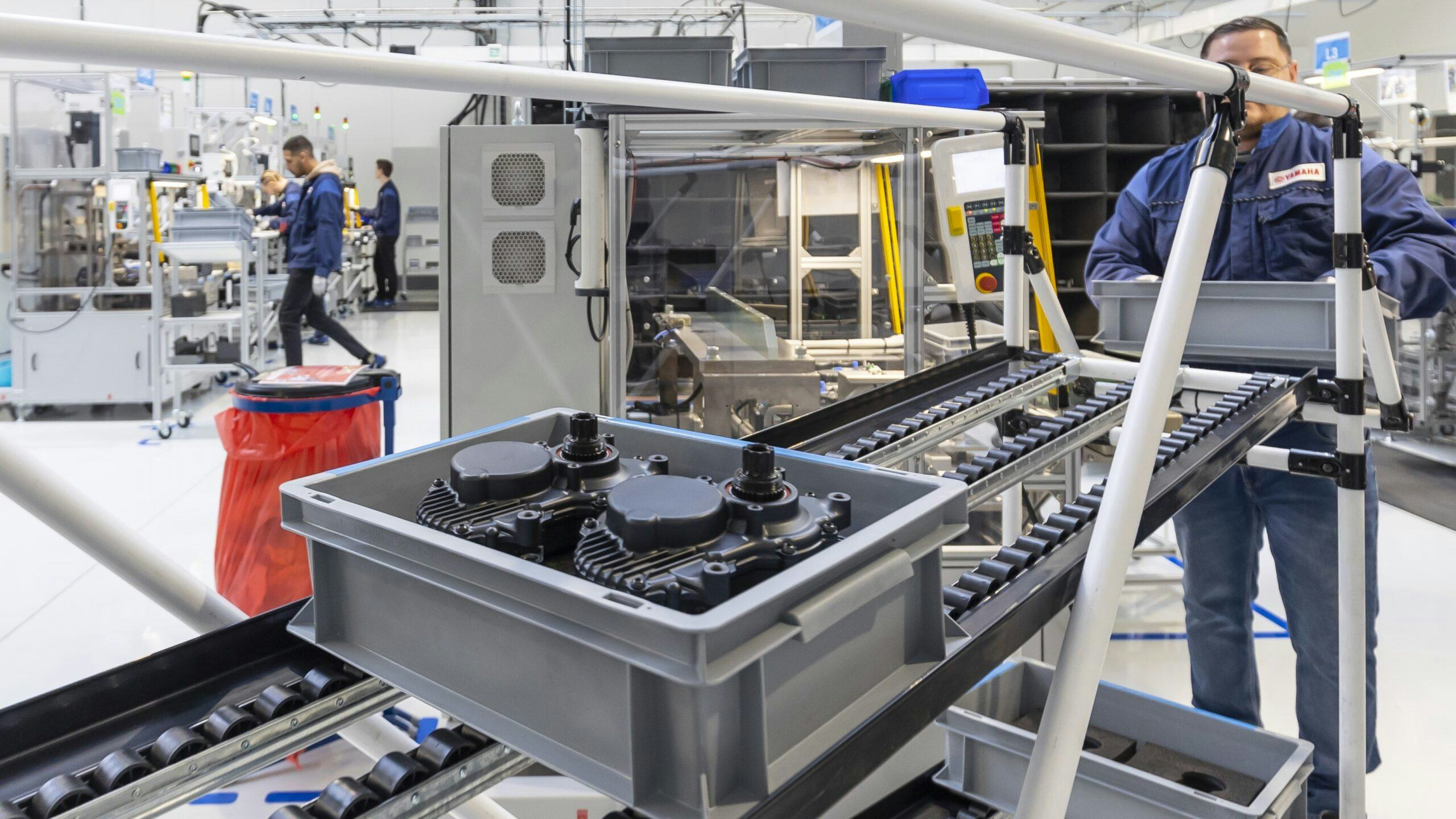 The assembly line is a new addition to the already large portfolio of Yamaha Motor Manufacturing Europe. – Photos Yamaha