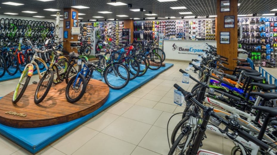 VeloStrana是俄國大型連鎖自行車店之一，在11個城市擁有16間分店。照片來源／VeloStrana