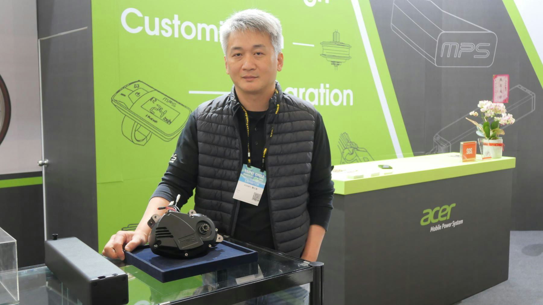 “We feel that some customers are starting to return and there will be market recovery in Q3 or Q4 of this year,” Acer MPC president Bryan Yeh told Bike Europe during this year’s Taipei Cycle show. - Photo Bike Europe