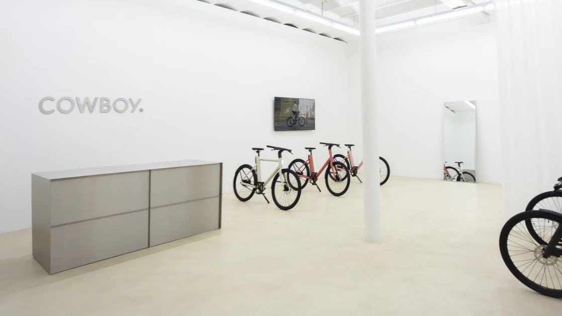 With a growing e-bike market and a consumer preference for instore shopping, local brand Cowboy opened a brand store in Brussels in 2023. – Photo Cowboy