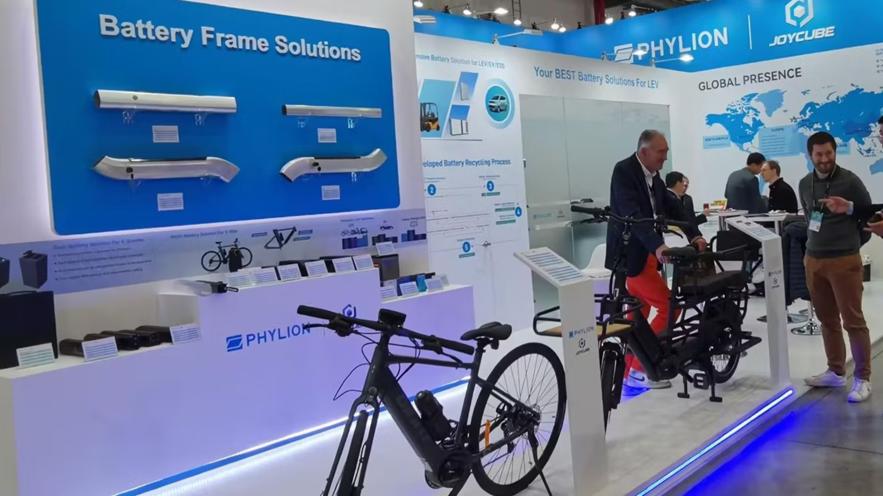 Phylion於台北自行車展展出全新Joycube商標。照片來源／Phylion