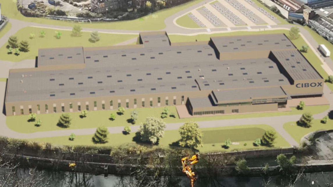 A 3D view of the Cibox factory in Revin, with an annual capacity of 150,000 units. – Photo Cibox