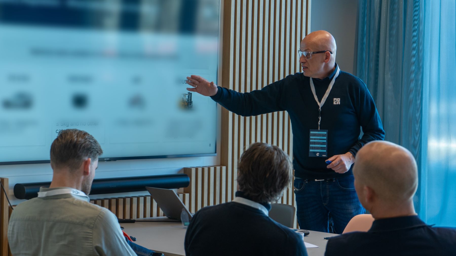 Christian Koll-Schwarze gives a NOCA workshop in his new role as Business Development Lead. – Photo NOCA 