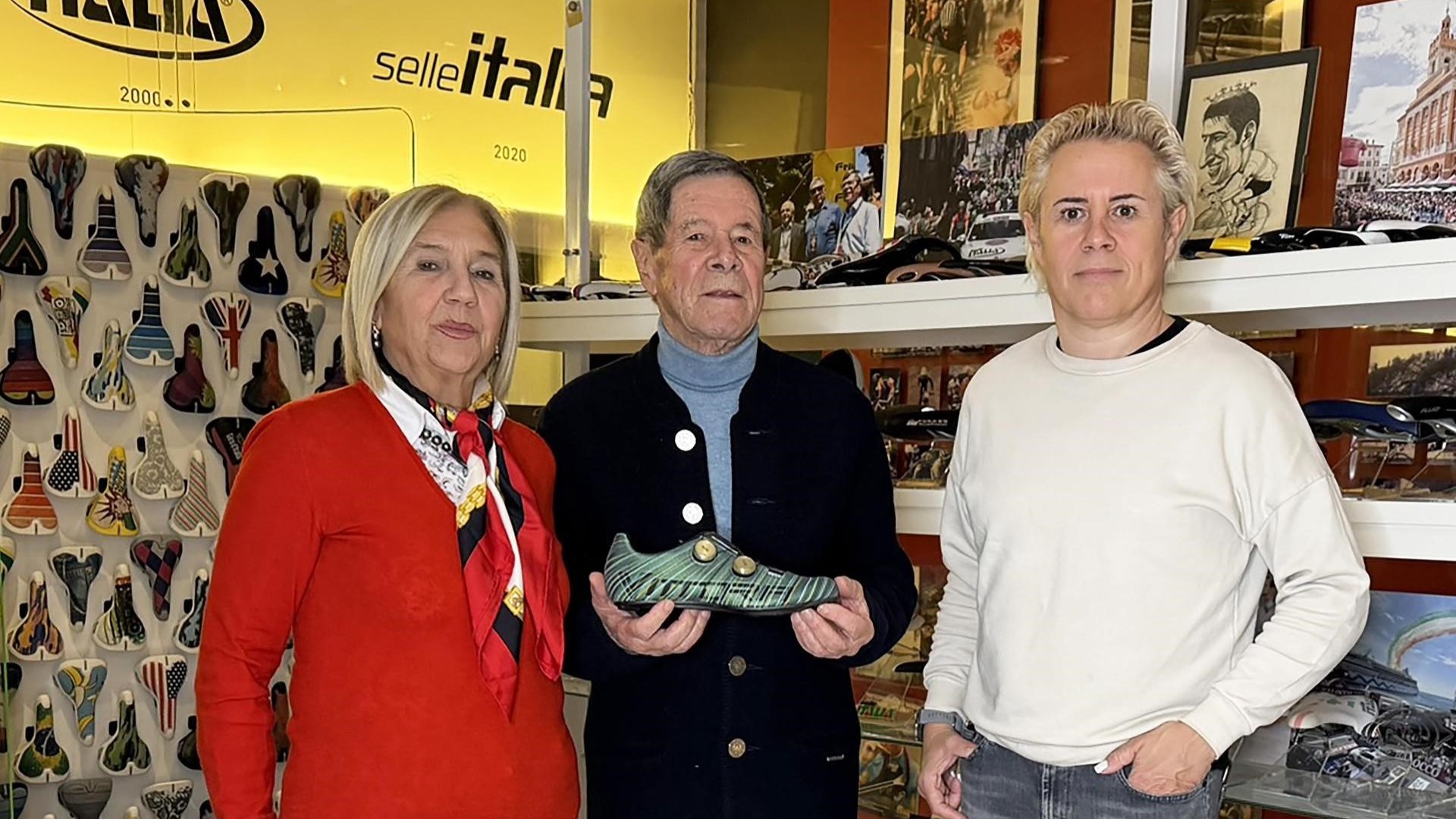 The Bigolin Family, from left to right: Roberta Boratto, Giuseppe Bigolin, and Riccardo Bigolin. – Photo Selle Italia