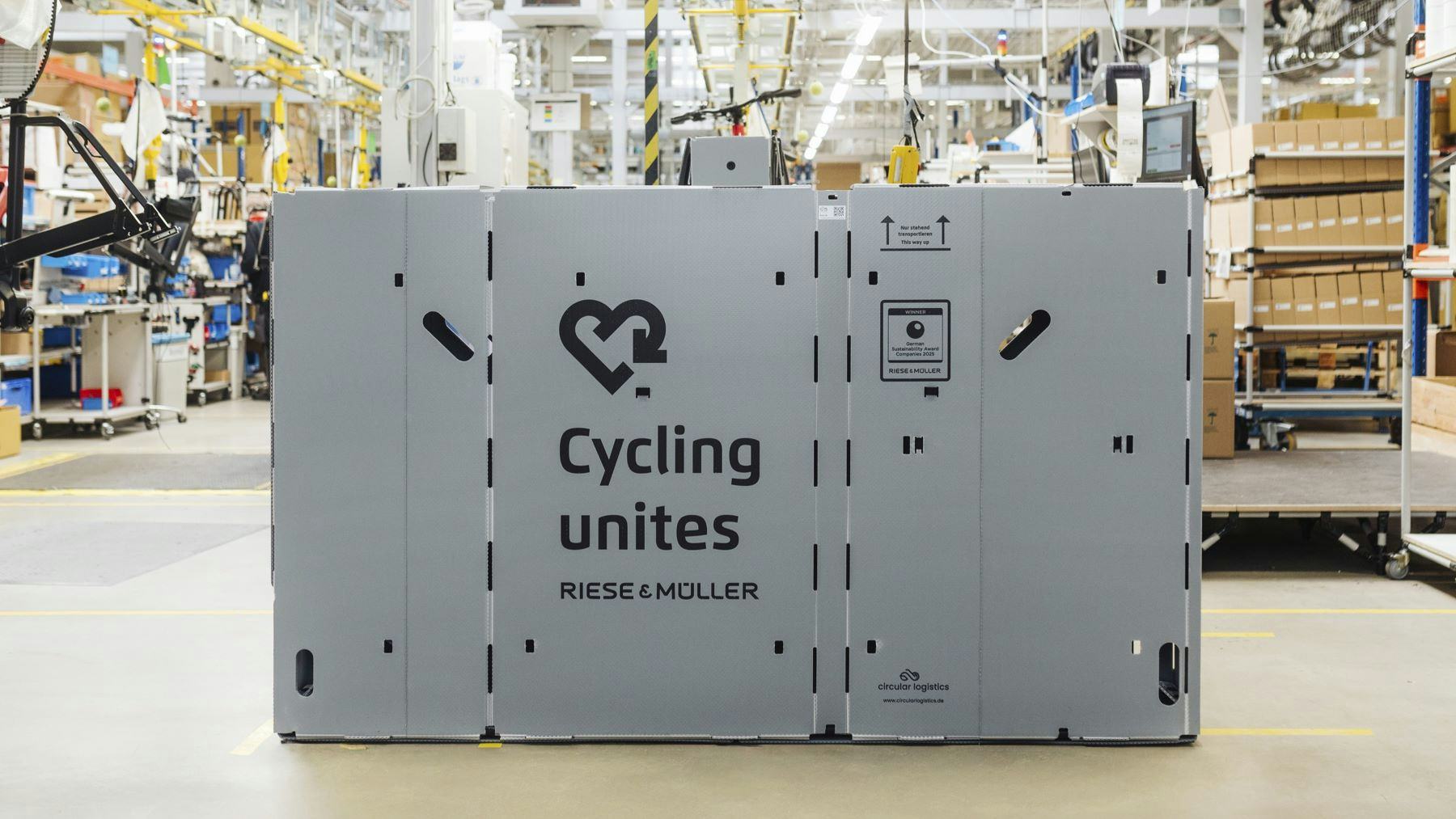 Riese & Müller採用重複性BikeBox包裝電動自行車運輸全歐
