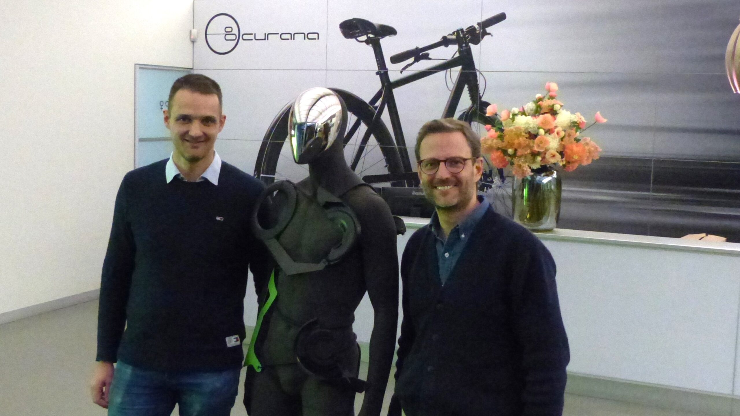 Curana CEO Jean-Charles Malherbe (r.) and Product Engineer Ward Winckelmans. – Photo Bike Europe