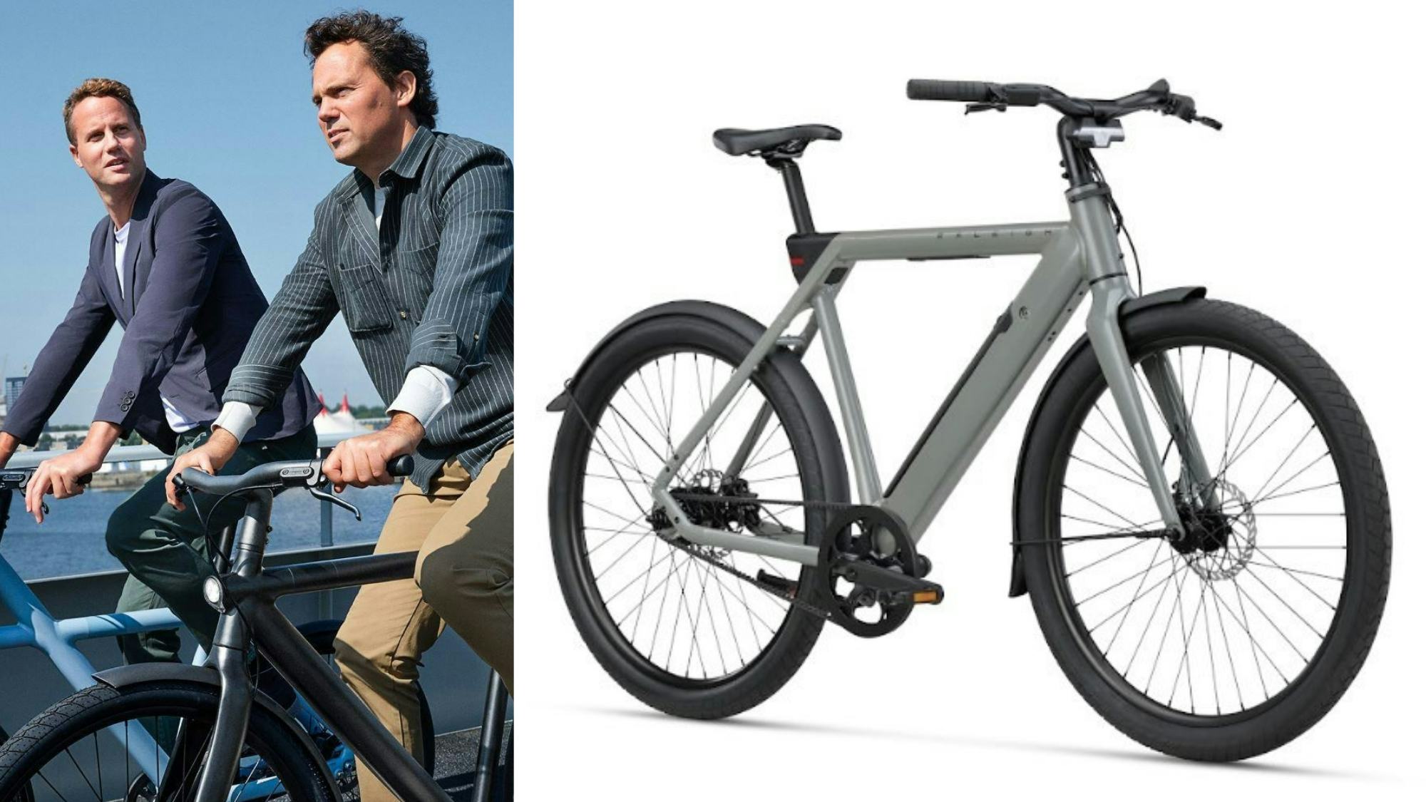 Ties and Taco Carlier, founders of the VanMoof brand, were part of the development team for the debut Raleigh One e-bike from Accell Group. – Photo Raleigh, VanMoof
