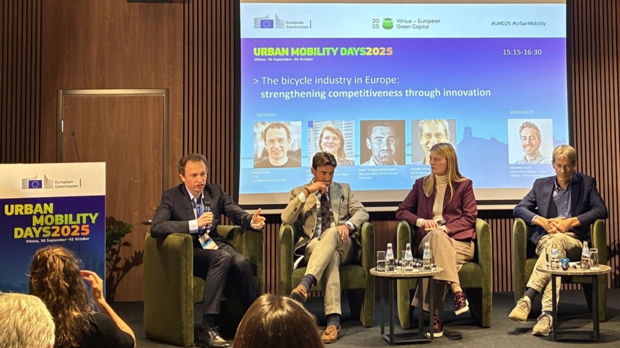 “We need to move faster as an industry if we really want to deliver the economic, social, environmental and health benefits of cycling to Europeans,” said Paul Walsh (l.) this week at the Urban Mobility Days. – Photo CIE