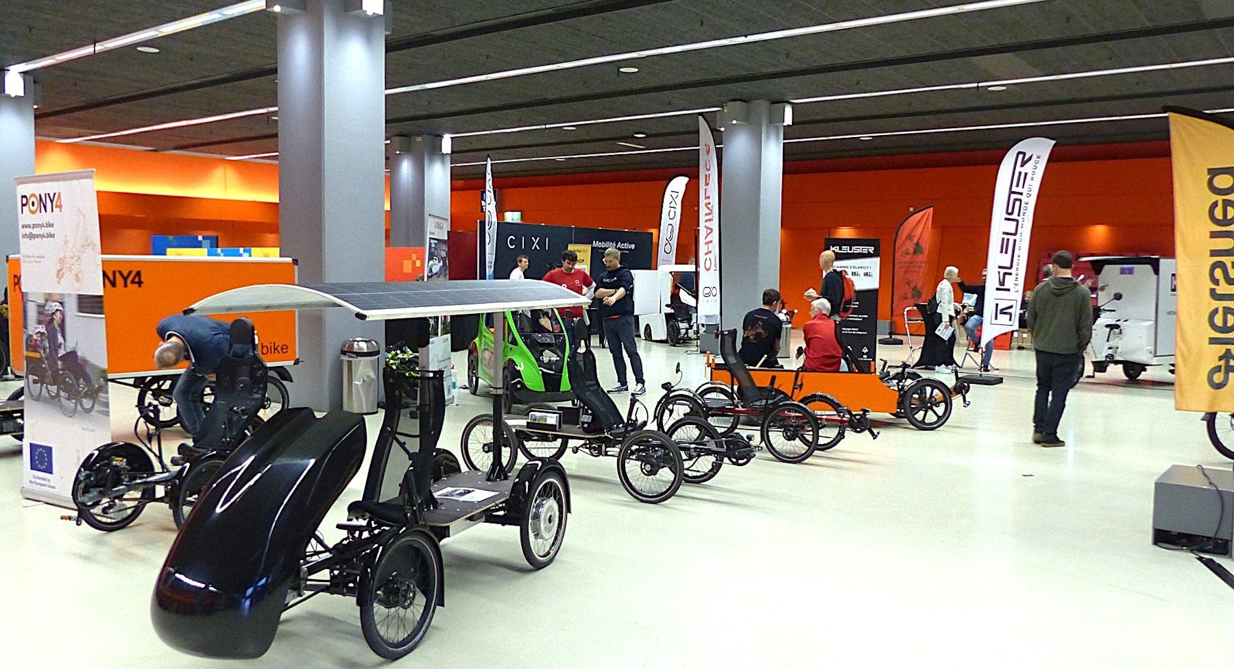 主辦單位表示，約有800名參觀者出席位於Utrecht舉辦的載貨自行車展會。照片來源／Bike Europe