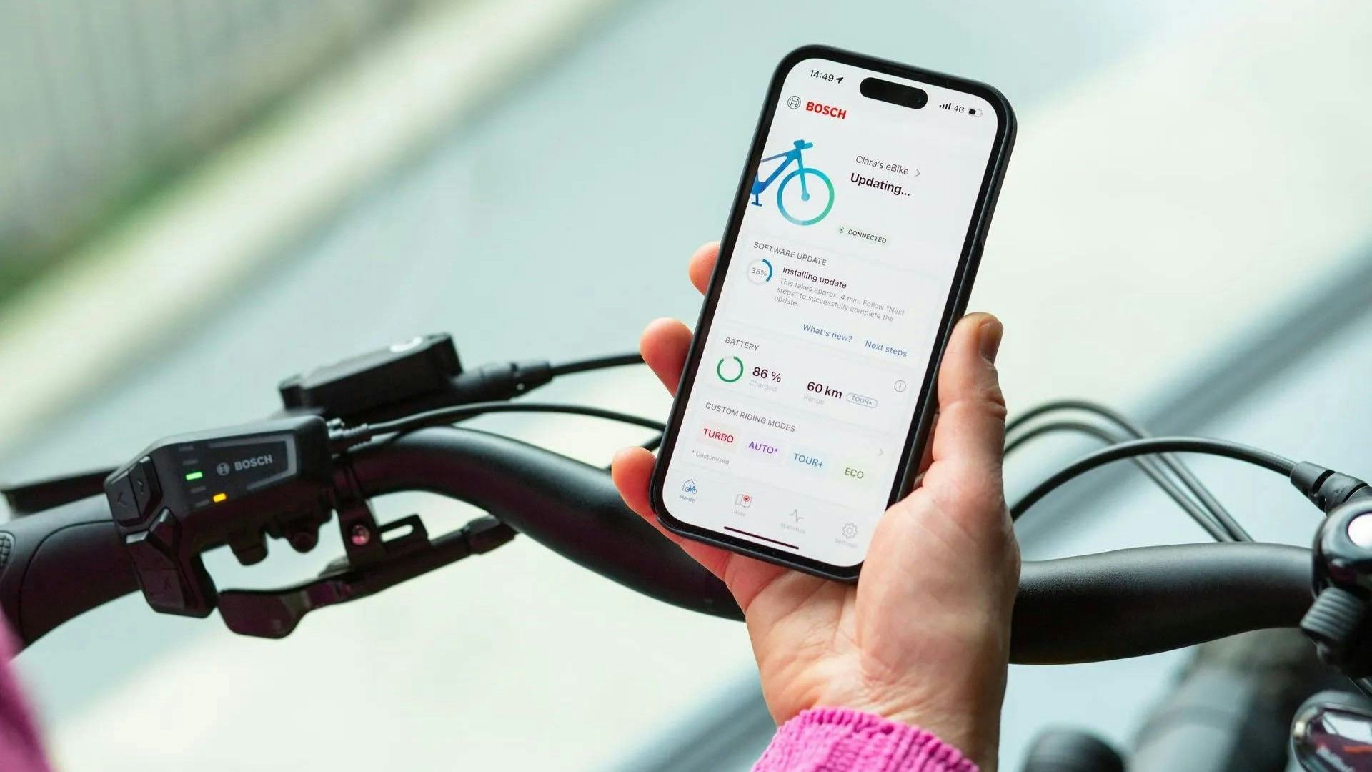 Bosch’s wider theft-protection portfolio includes more advanced features, such as the e-bike lock, e-bike alarm and battery lock, accessible through a Flow+ subscription for €4.99 per month. – Photos Bosch