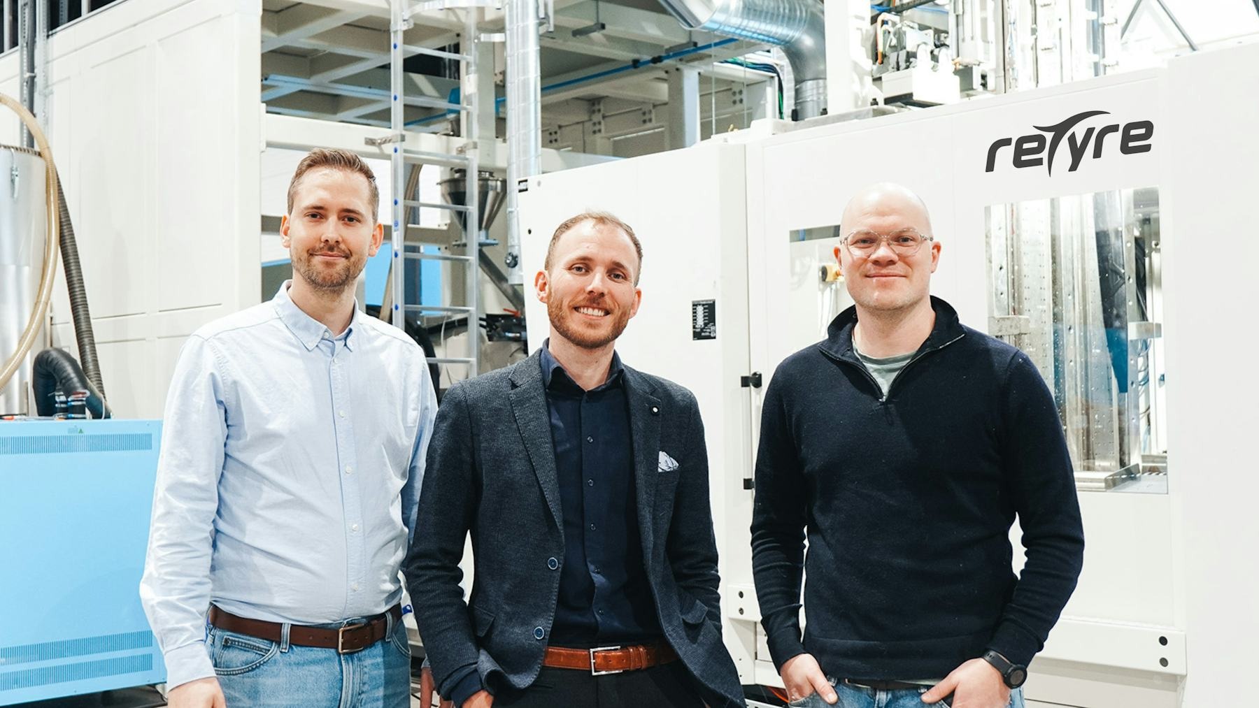 Founded by Alexander Gjørven (left), Paul Magne Amundsen (middle) and Sigmund Andenes (right), reTyre is positioning itself as more than a greener alternative. – Photo reTyre