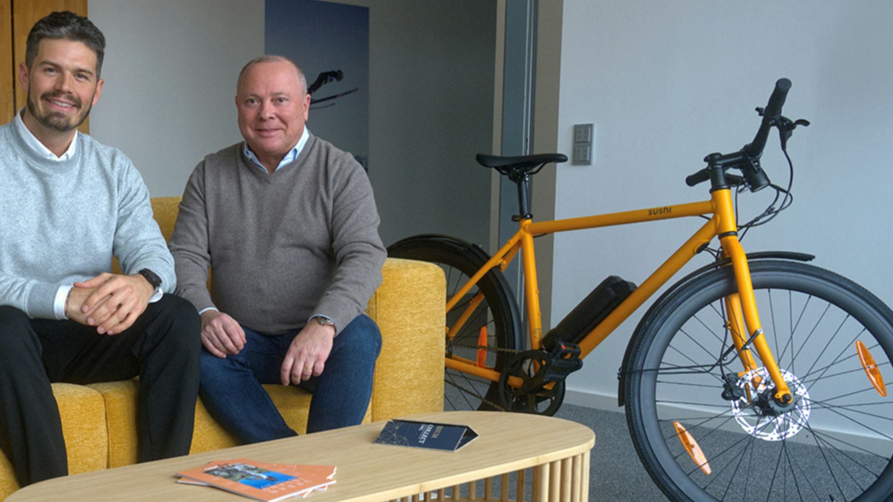 A new Sushi Mobility chapter: Sushi Bikes founder and CEO Andreas Weinzierl (left) and WCH founder and CEO Rainer Langnickel. – Photo WCH