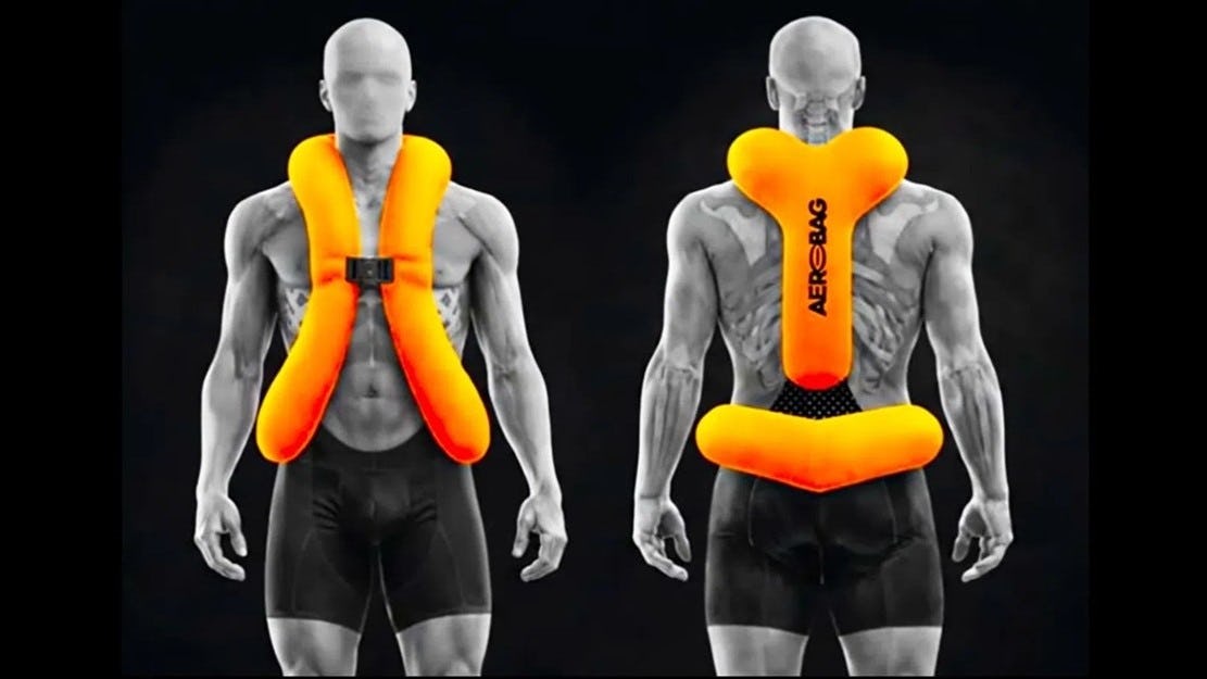 The Aerobag can easily be reused and is designed for a single deployment per CO2 cartridge. – Photo Aerobag