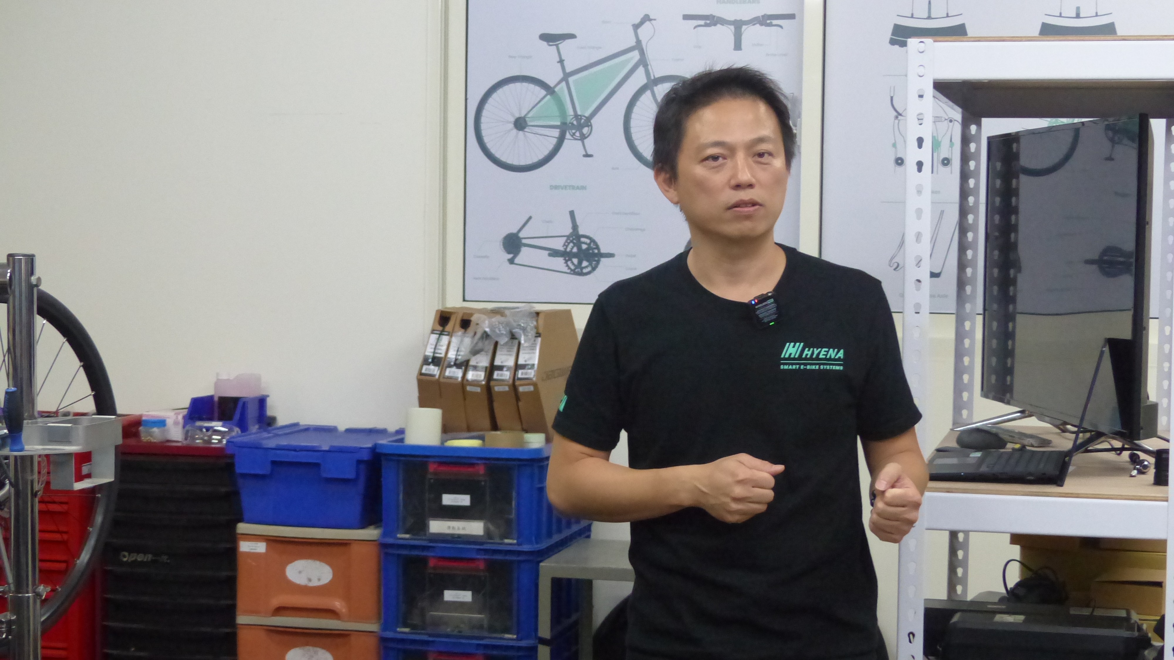 The e-bike market is our most important segment, and we will continue to allocate the majority of our resources to it,” says Hyena CEO Charlie Chuang. – Photo Bike Europe