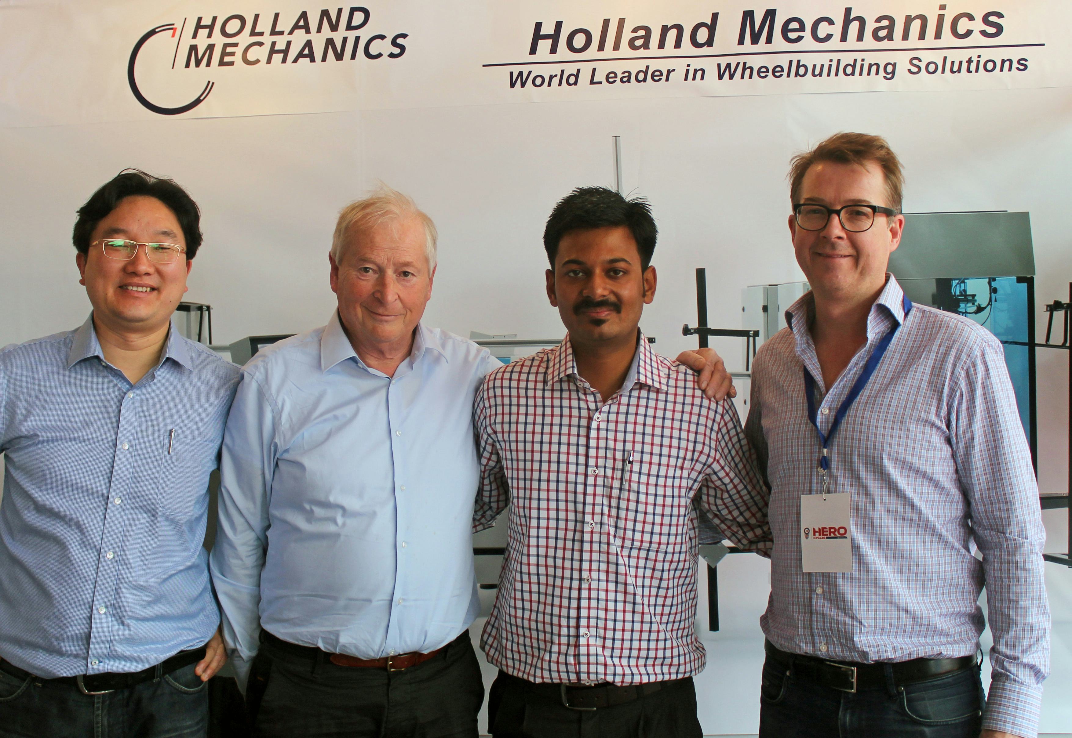 Also Holland Mechanics is optimistic about the Indian market considering its sales performance of robotized wheel building machines to Indian manufacturers. – Photo Satnam Singh