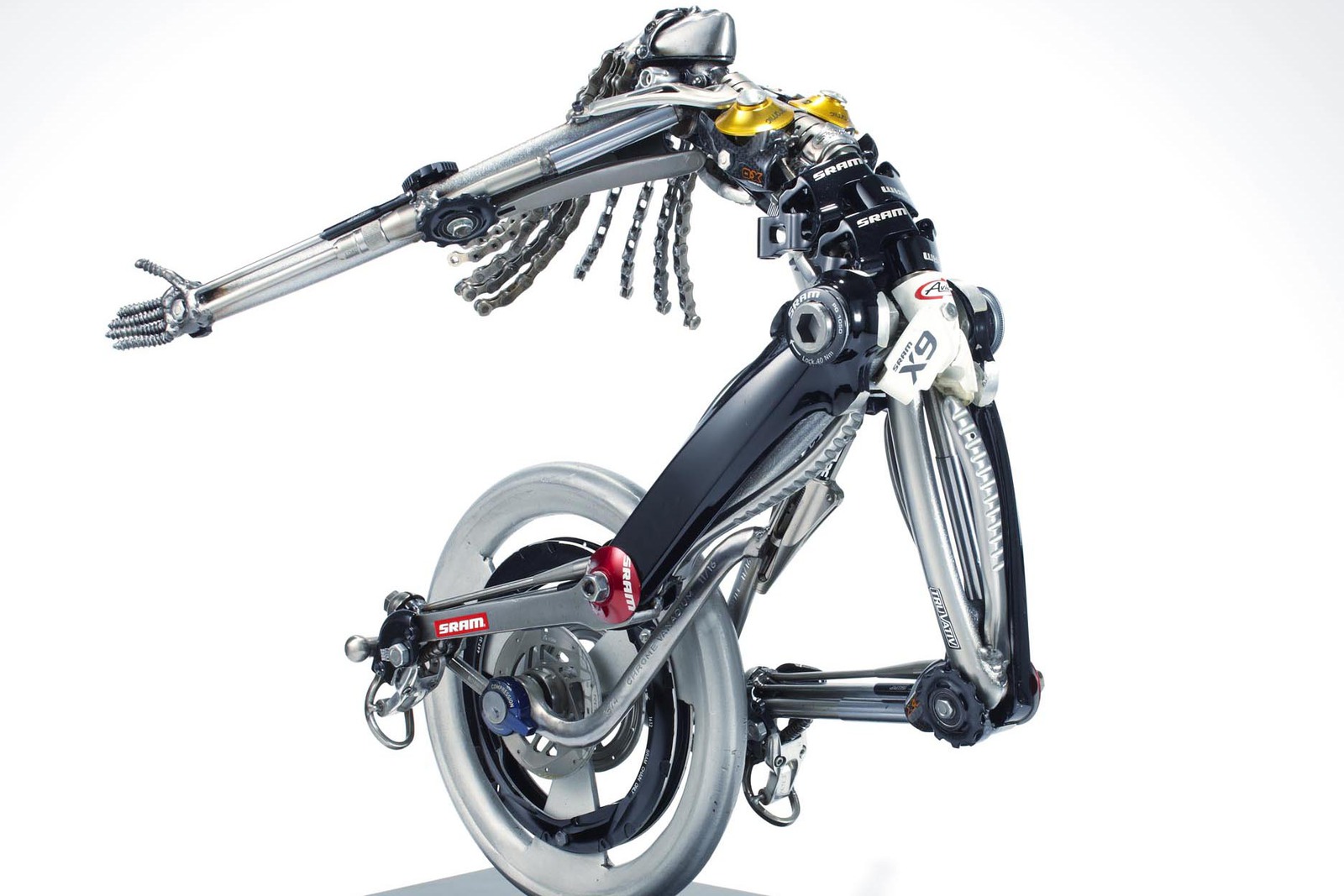 For the SRAM pART PROJECT 95 noted artists will contribute original pieces created from SRAM components.